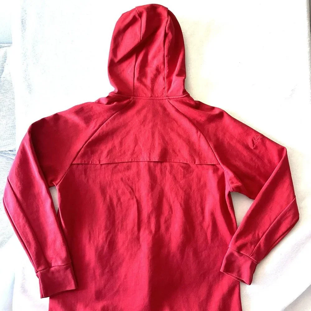 Particle Men's L Large Red Full Zip Performance‎ Hooded Jacket
